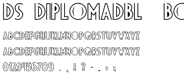 DS DiplomaDBL  Bold font